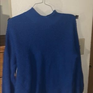 Blue winter sweater